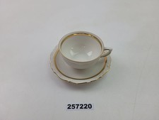 Mokka / Espressotasse DDR Kahla Porzellan Goldrand Vintage Geschirr #257220