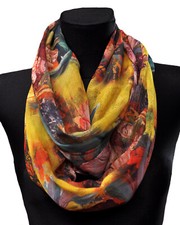 Seide Loop Schal Halstuch Schals Rundschal Schlauchschal Tücher Damenschal 