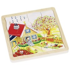 Goki Holzpuzzle Puzzle Kinder
