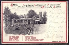 Ak Dresden Cotta Kemnitz, Vergnüguns-Etablissement Weltemühle - 3509252