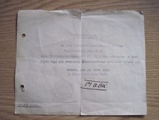 Bremen-Urkunde,Bescheinigung