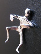 climbing man Ohrklemme Silber