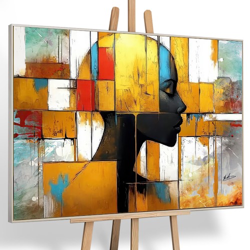 Leinwand bild abstrakt bunt - leinwand,