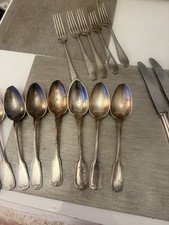 Versilbertes Besteck Set 90er/100er Auflage 6-8 Personen, Vintage