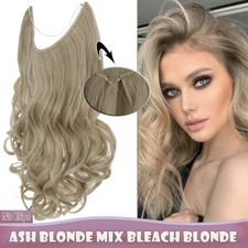 Wire Extensions wie Echthaar Haarteil Stirnband Draht in Haarverlängerung Dick