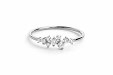 Brillant Goldring 9 Diamanten