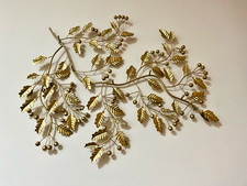 KARE Design Wandgarderobe Wanddekoration Blätter Beeren Garderobe Gold