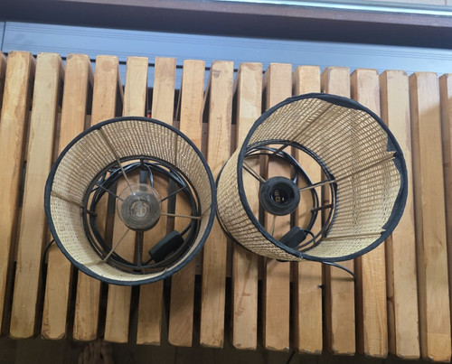 Nachttischlampe mit - 2x,