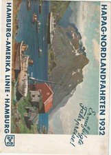 Prospekt HAPAG-Nordlandfahrten 1932, bebildert, Fahrpläne, Reisebeschreibungen,