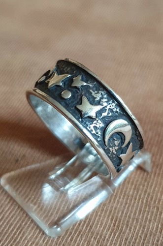 Mond sterne ornamentik ring - sterne,