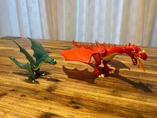 Playmobil Grüner Drache (Set 7481) und Roter Drache (Set 5912) in Top Zustand