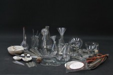 Konvolut Laborglas Laboreinrichtung Laborzubehör Glaskolben Labor Apotheke Deko