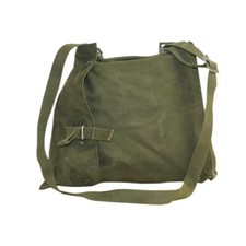 Schwedische Armee Gasmaskentasche Umhängetasche Militär Tasche Vintage Stoff 