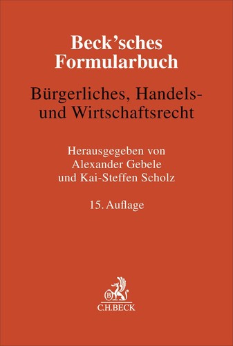 Beck sches formularbuch - beck'sches,