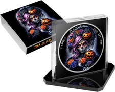 1 Libertad Mexico 2024 - 1 OZ Dia de los Muertos 2024 Black Halloween