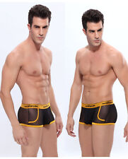 Manview Sexy Herren Boxershorts Unterwäsche Transparent Schwarz Gr. S/M Neu