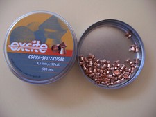 50 Diabolos H&N excite Coppa - Diabolo mit Kupfermantel - Spitzkopf 4,5 mm