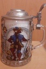 WMF Bierkrug Glas & Zinn