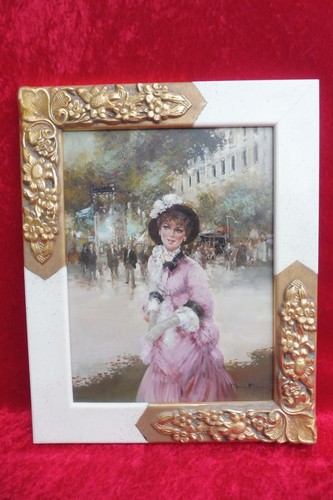 Gemälde stadtbummel dame - ,,