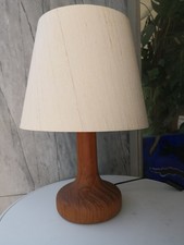 DOMUS Tischlampe Leuchte danish design Teak Vintage 1970