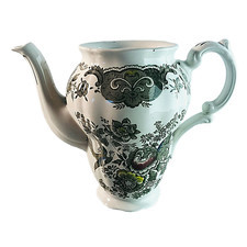 RIDGWAY Staffordshire Windsor grün England Kanne Kaffeekanne Teekanne