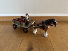 Schleich 40190 Bauernhof Pferdewagen Kutscher Kutsche Clydesdale Pferd Zubehör