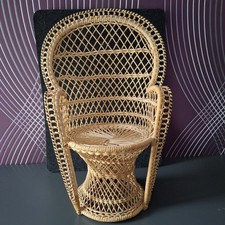 Puppensessel Korbsessel geflochten Sammlerstück sehr guter Zustand