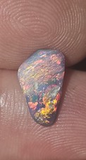 1,05ct Rot Schwarz Opal Lightning Ridge,  Selten, Wertvoll, Ringstein Australien