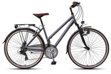 WYNN Trekkingrad 28 Zoll TRK1.0 grau Damen 21 Gänge V-Brake