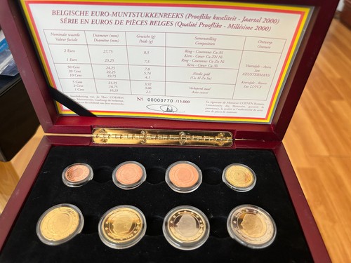 Belgien kursmünzen 2000 - belgien,