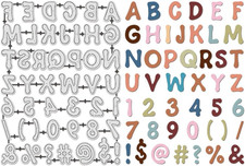 Metall Stanzformen Alphabet