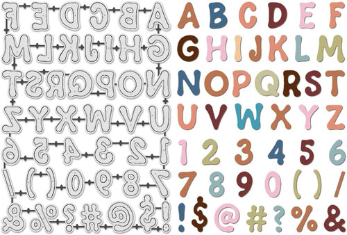 Metall stanzformen alphabet - stanzformen,