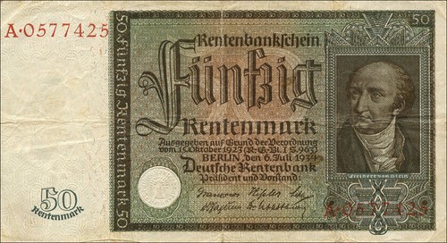 165 rentenmark 1934 - rentenmark,