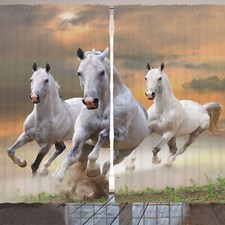 Pferde Rustikale Gardine