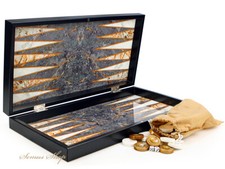 Wunderschöne Marmor Optik Backgammon Tavla XXL (B-WARE)