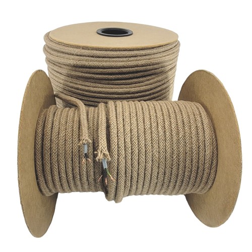 Textilkabel jute 2adrig - textilkabel,