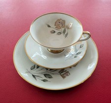 1931-1940 Eschenbach Sammeltasse Sammelgedeck Gold Rosa Grün Rosen Dekor Blumen 