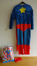 amscam Superman/Held Kostüm für Herren / Jugend, Einheitsgröße Fasching Karneval