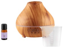 SILVERCREST® Ultraschall Aroma Diffuser Luftbefeuchter Holz-Design *B-Ware