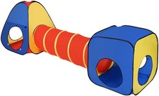 Kinder Bunt Zelt mit Tunnel und Bällebad für Kinder Spielset Haus Garten 3 Teile