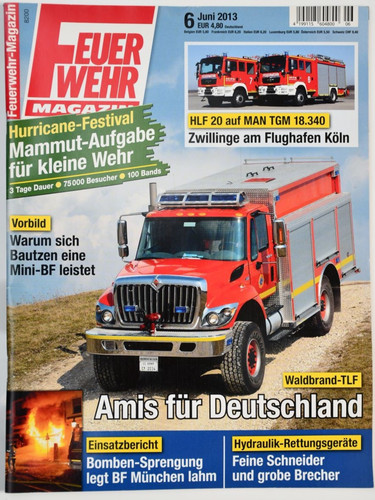 Feuerwehr magazin juni 2013 - feuerwehr-magazin,
