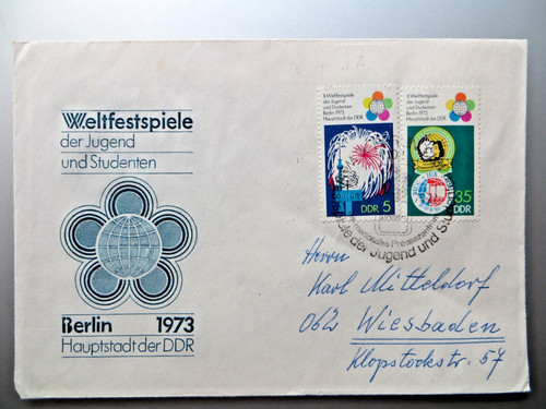 Ddr sonderbrief mit - ddr, 1862