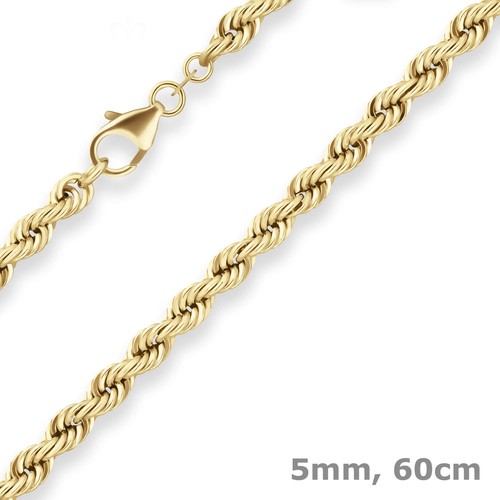 5mm kordelkette goldkette - kordelkette,