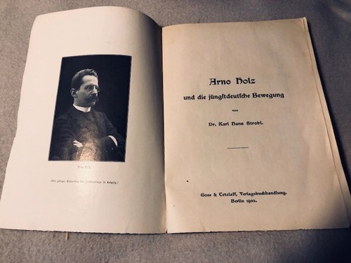 Erstausgabe strobl arno holz - erstausgabe, :