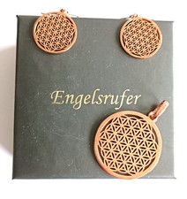 *Engelsrufer* Anhänger und Ohrhänger, "Lebensblume", rosegold