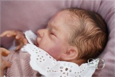 Studio-Puppe Baby MÄDCHEN Reborn Sila von Ebtehal Abul 17 Zoll