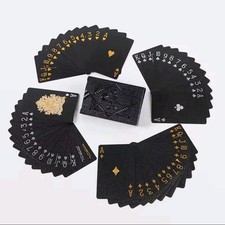 Schwarze Pokerkarten Set