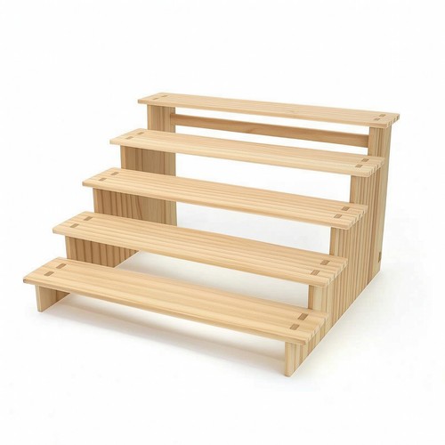 Holzdisplay mit stufen - mit,