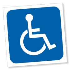 Behindert Rollstuhl Schild