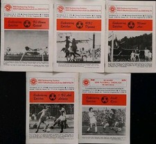 5 Fußballprogramme Sachsenring Zwickau DDR Oberliga 1978/79
